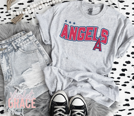 Angels Women's Baseball Graphic T-Shirt