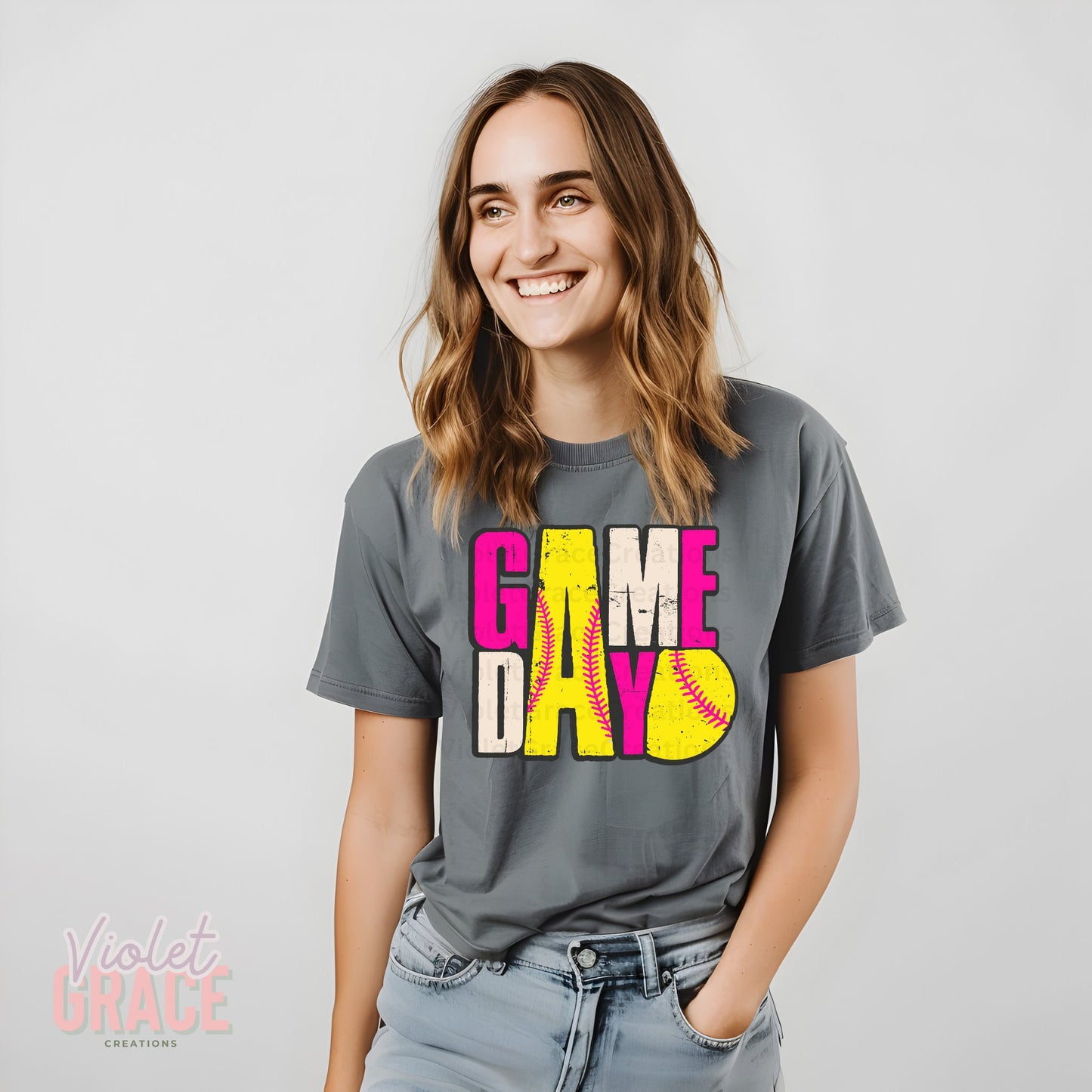 Softball Game Day Chic: Trendy & Cute T-Shirt for Sporty Fashionista