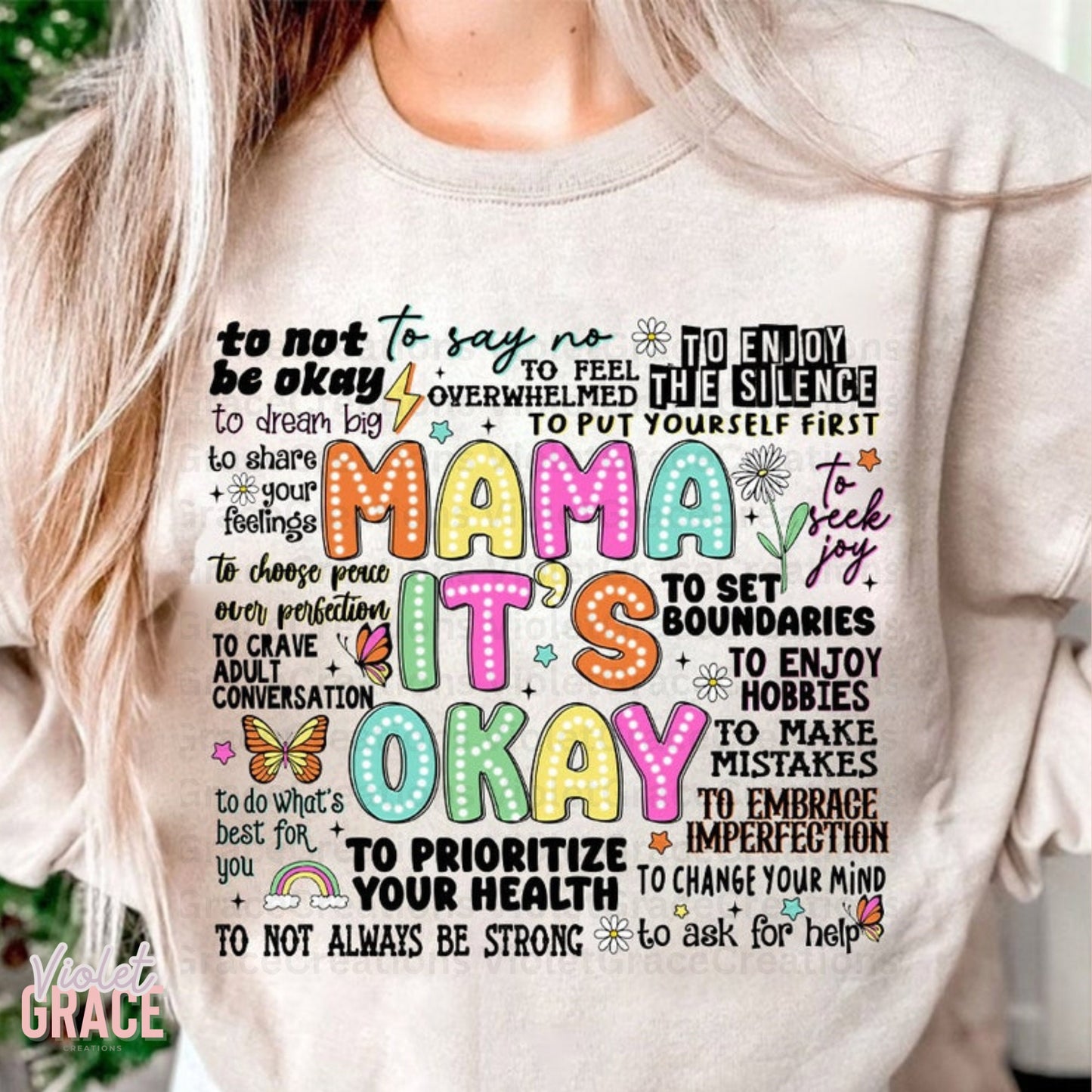 Mom Mental Health TShirt| Cute Mental Health Reminders | Mothers Day Gift| Gift for Mom| Mental Health Breakdown| Overstimulated| Its Ok Mom