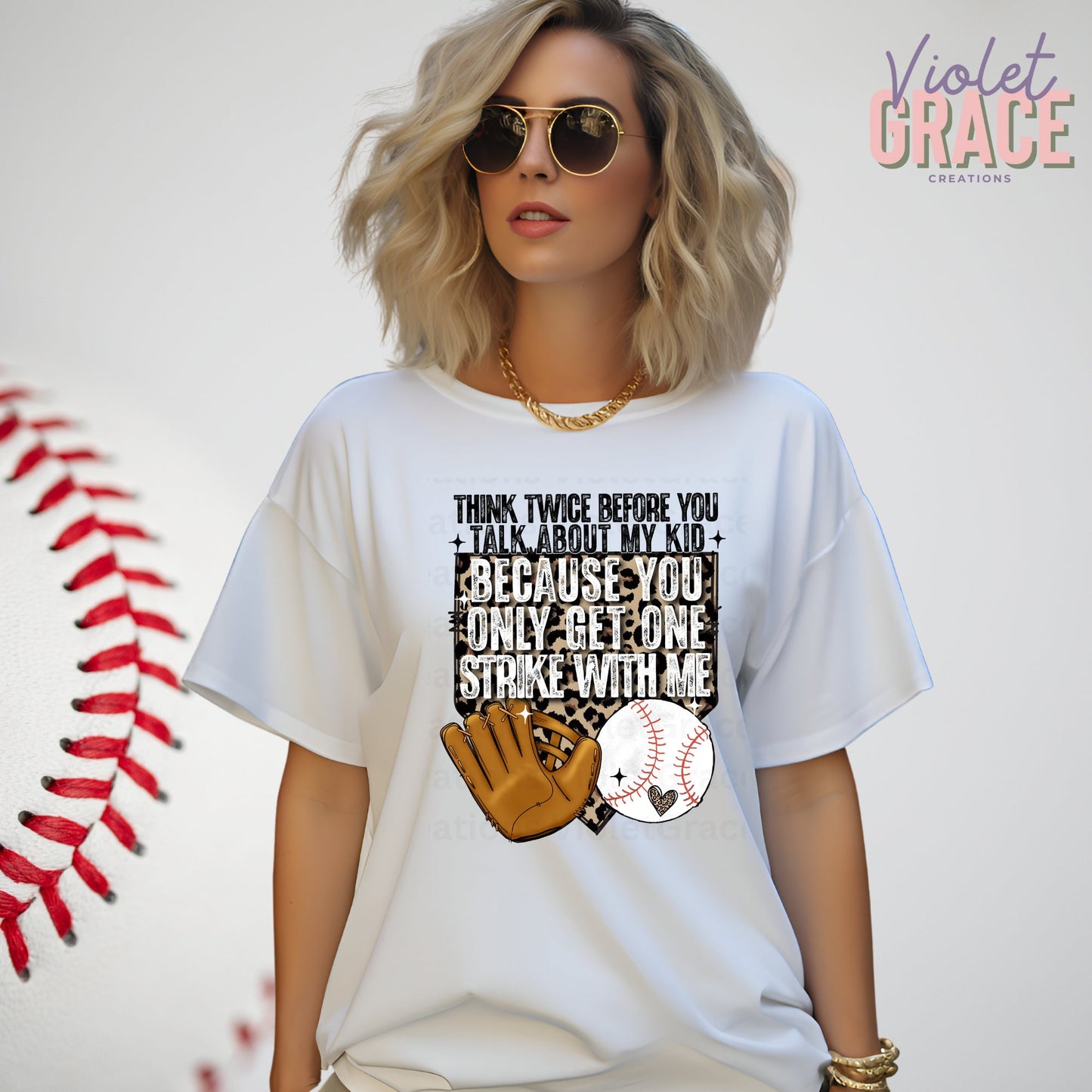 You only get one strike| Baseball Shirt| Baseball Parent| Baseball Mom| My kid may not swing| Viral baseball shirt| Funny Baseball Shirt