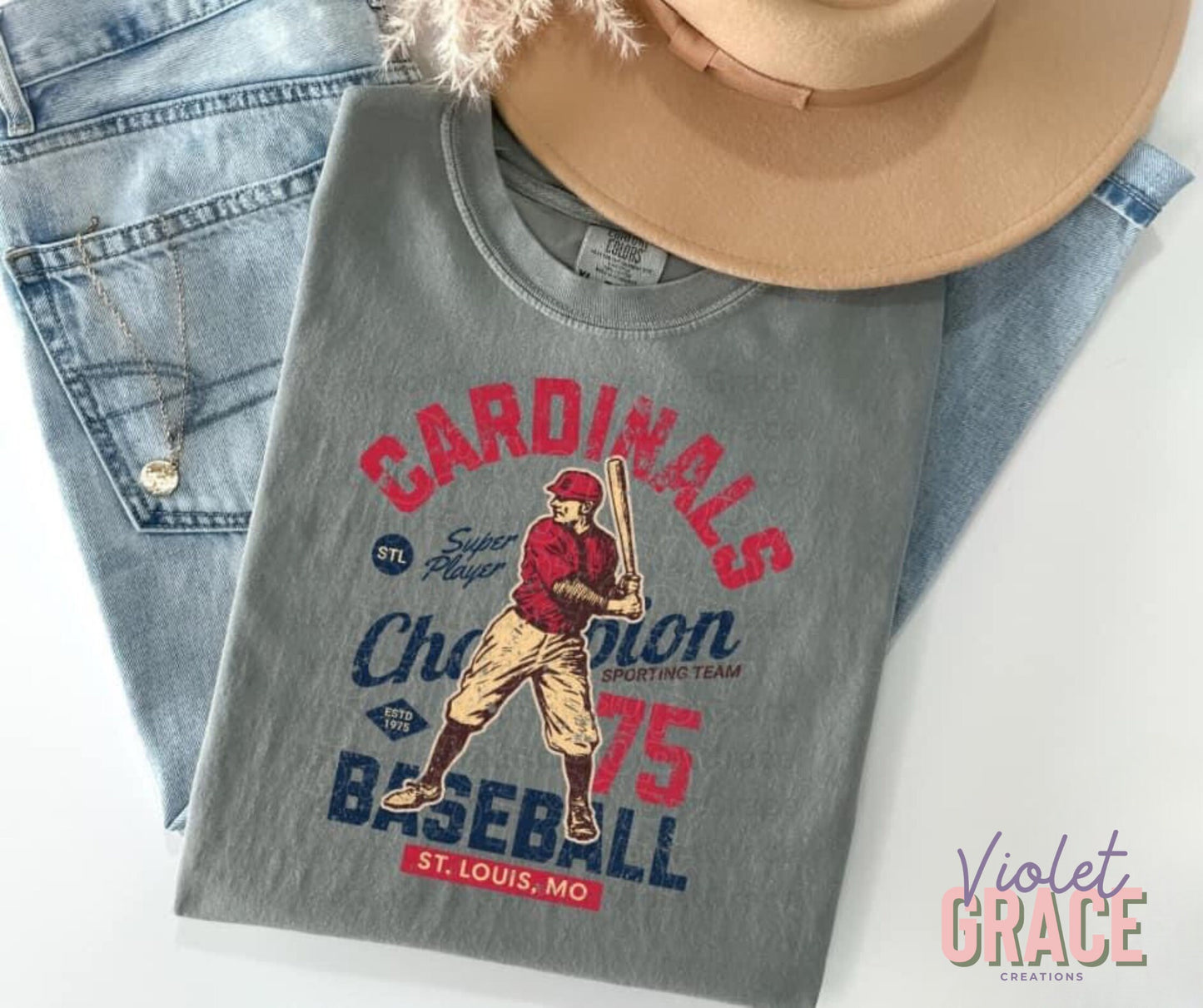 Vintage St Louis Cardinals Baseball TShirt | Retro St Louis Cardinals Baseball Graphic TShirt| Baseball Lover| Baseball Season