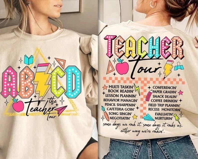 ABCD Teacher Tour Shirt| End of the Year Shirt| Back to School| Teacher Appreciation Gift| Elementary Teacher| Preschool Teacher