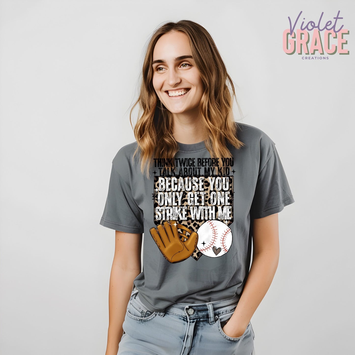 You only get one strike| Baseball Shirt| Baseball Parent| Baseball Mom| My kid may not swing| Viral baseball shirt| Funny Baseball Shirt