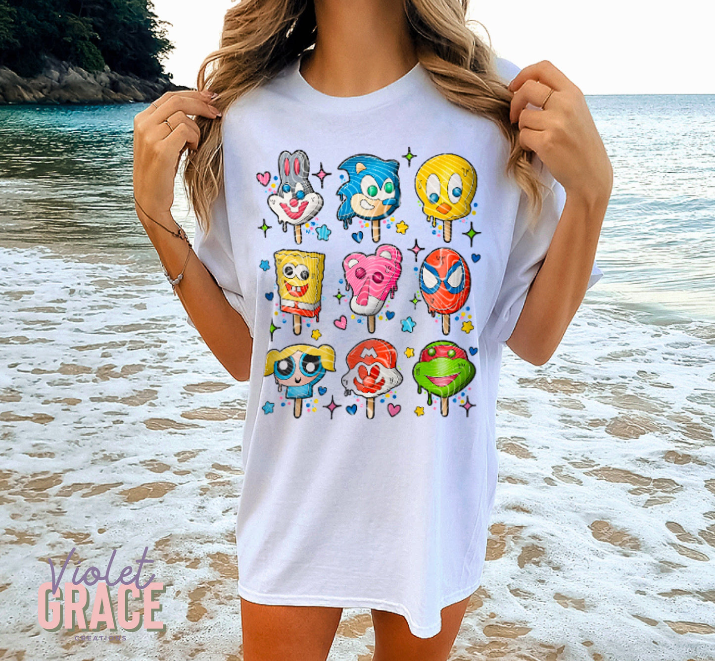 90s Nostalgic Ice Cream Popsicle Shirt| 90s cartoons| 90s Kids| 1990s graphic tshirt| 90s Baby|