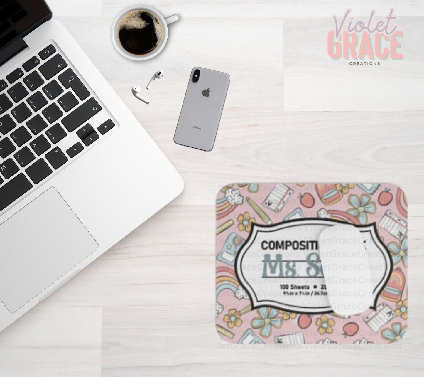 Customized Teacher Mouse Pad | Teacher Appreciation Gift| Teacher personalized mouse pad